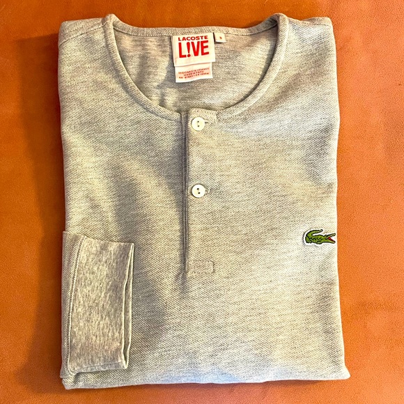 Lacoste Other - Lacoste L!VE Men’s l/s pique Henley t-shirt (3/S)